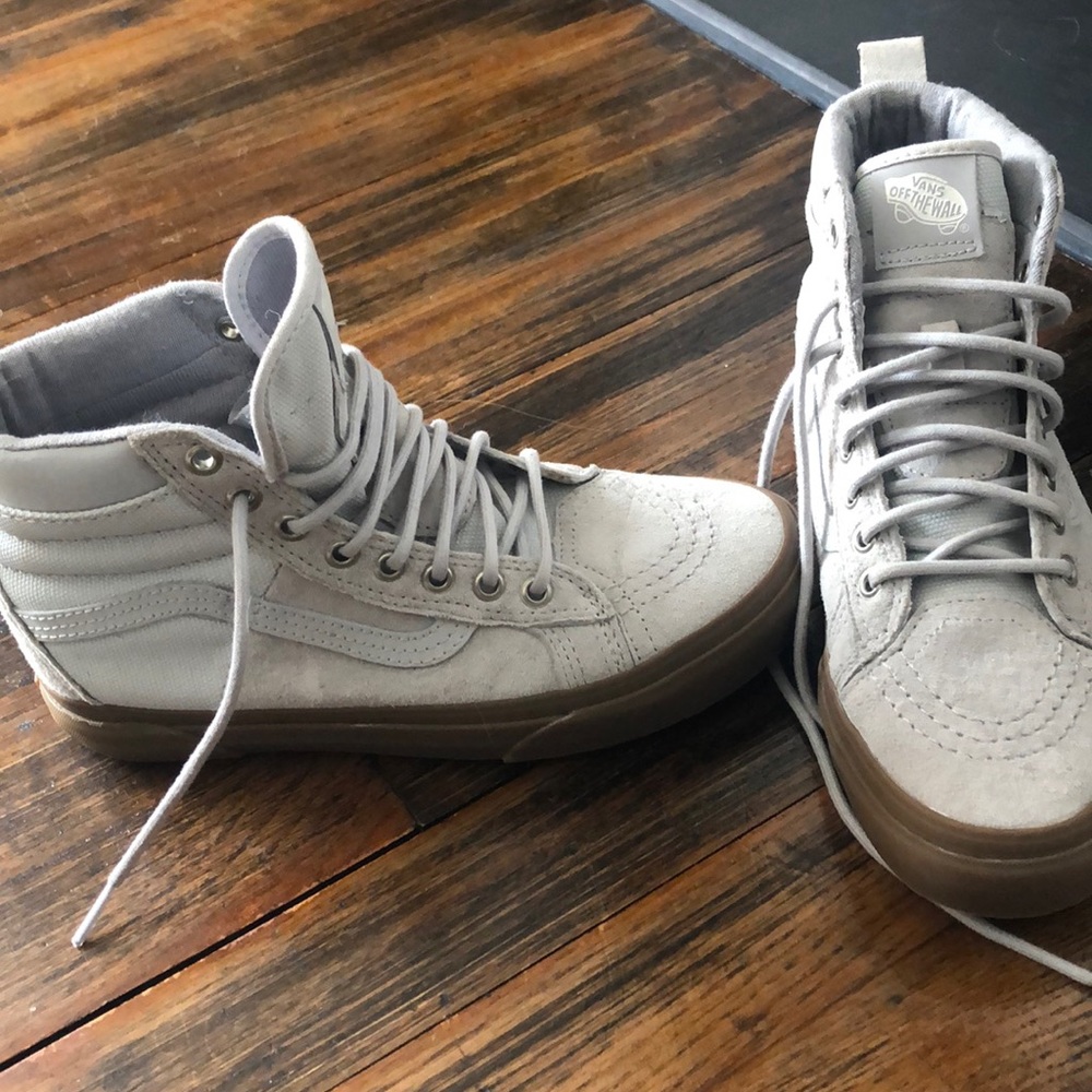 Never worn grey vans